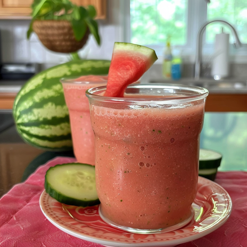 Watermelon Cucumber Smoothie