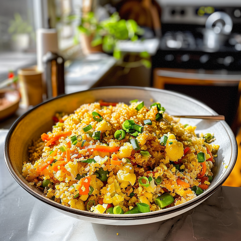 Cauliflower Fried Rice Dish