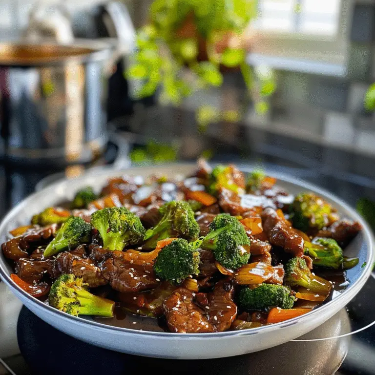 Beef and Broccoli Stir Fry Dish