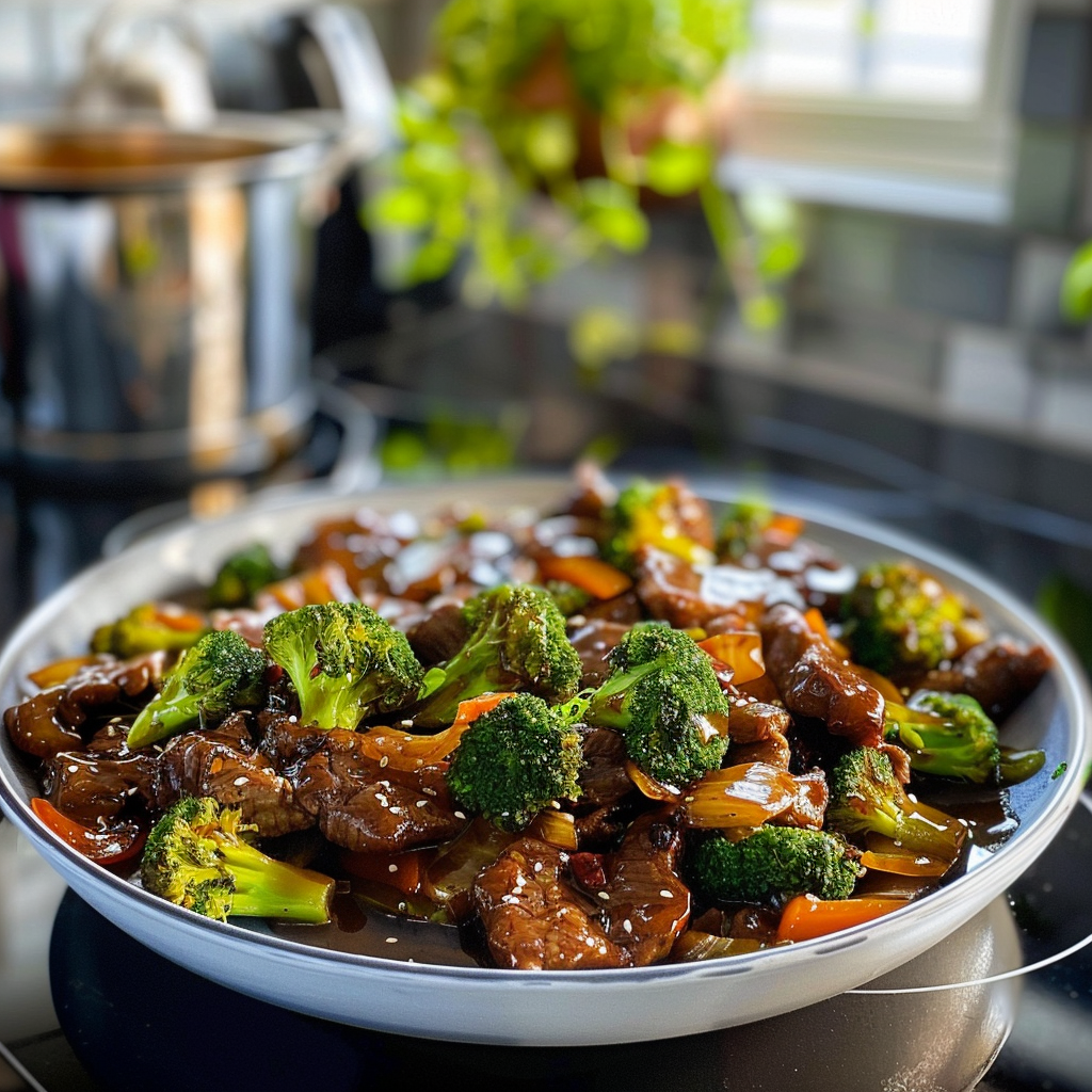 Beef and Broccoli Stir Fry Dish