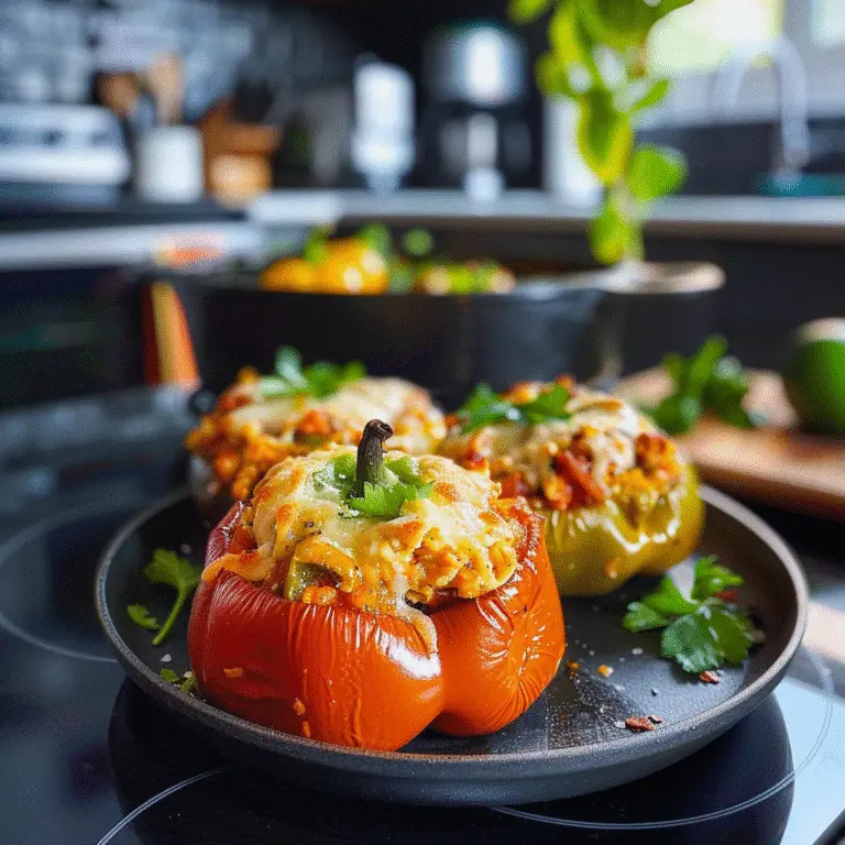 Stuffed Bell Peppers with Turkey