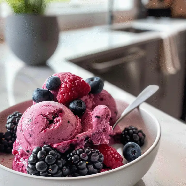 Memorial Day Berry Frozen Yogurt