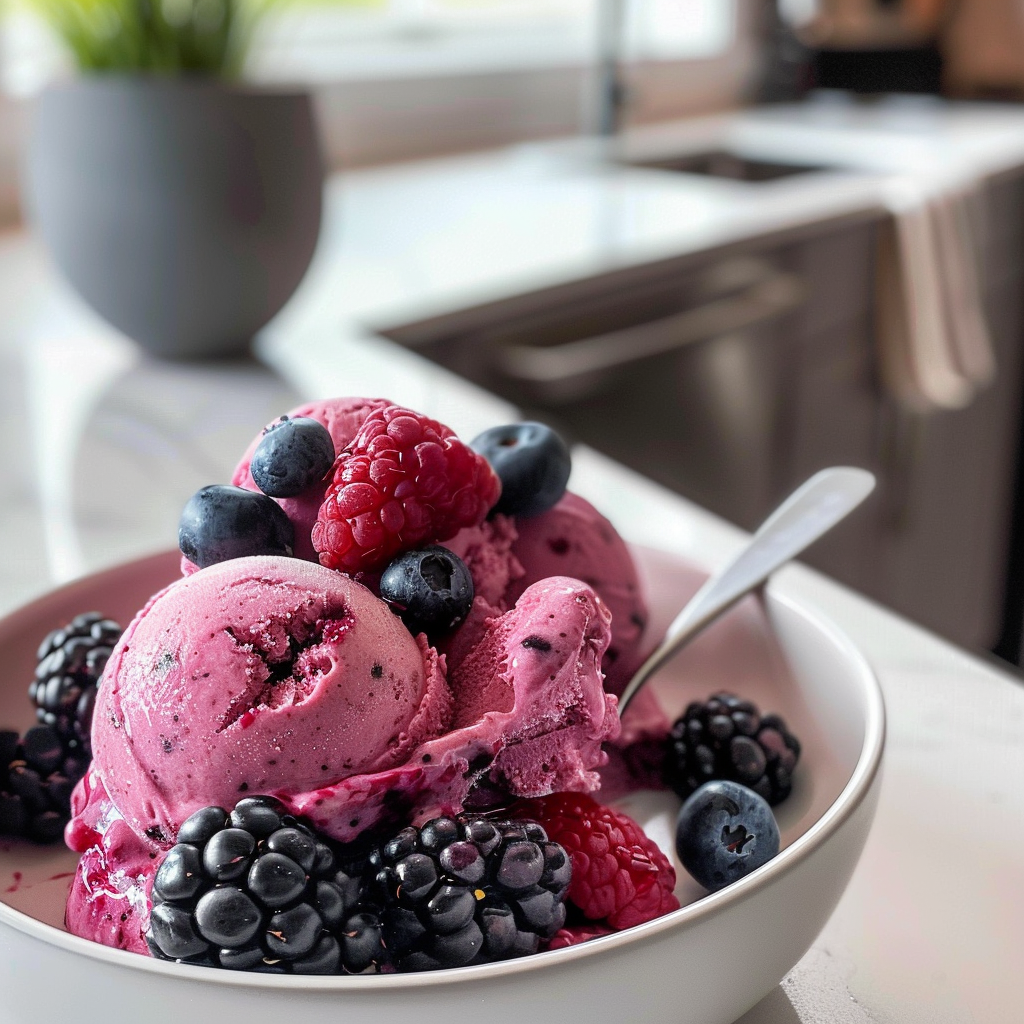 Memorial Day Berry Frozen Yogurt