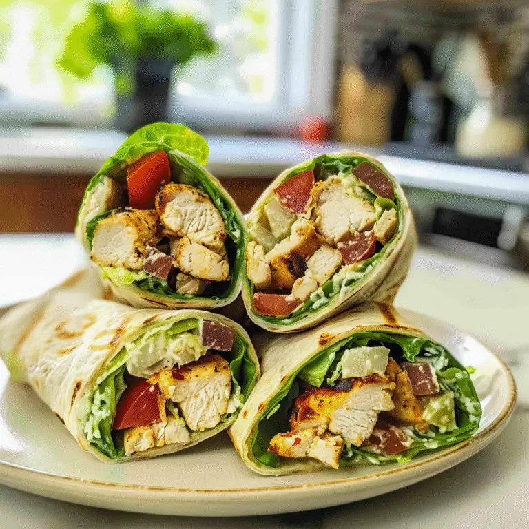 Grilled Chicken Caesar Wraps