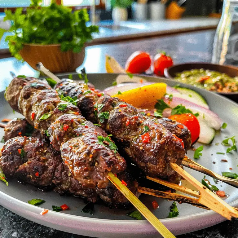 Beef Kofta Kebabs Dish