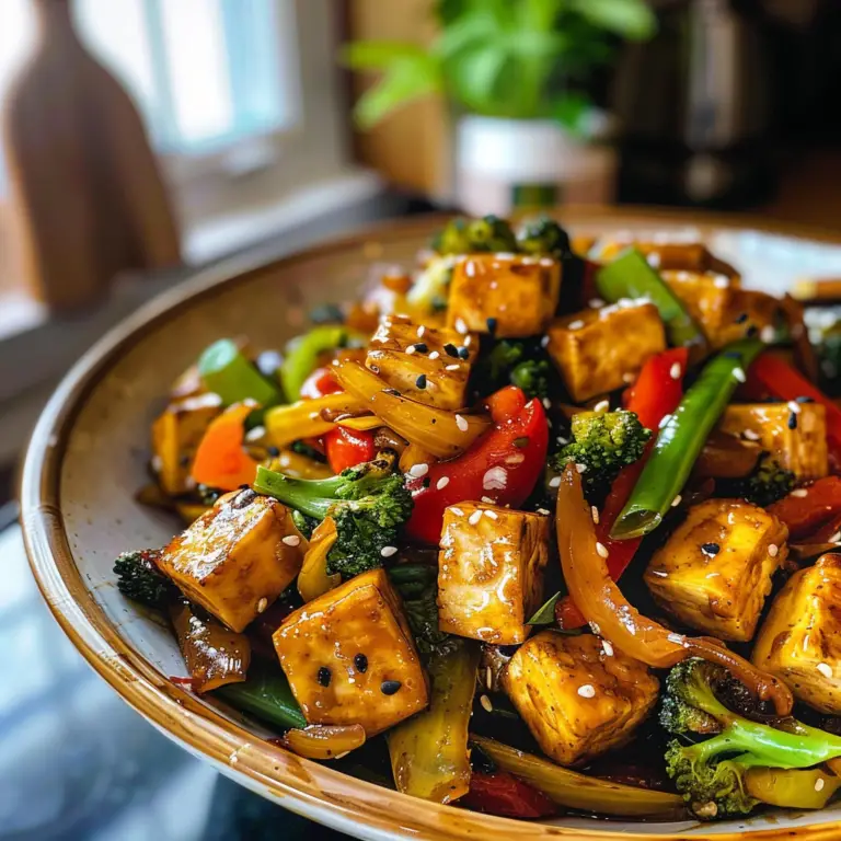 Delicious Tofu Stir Fry Dish