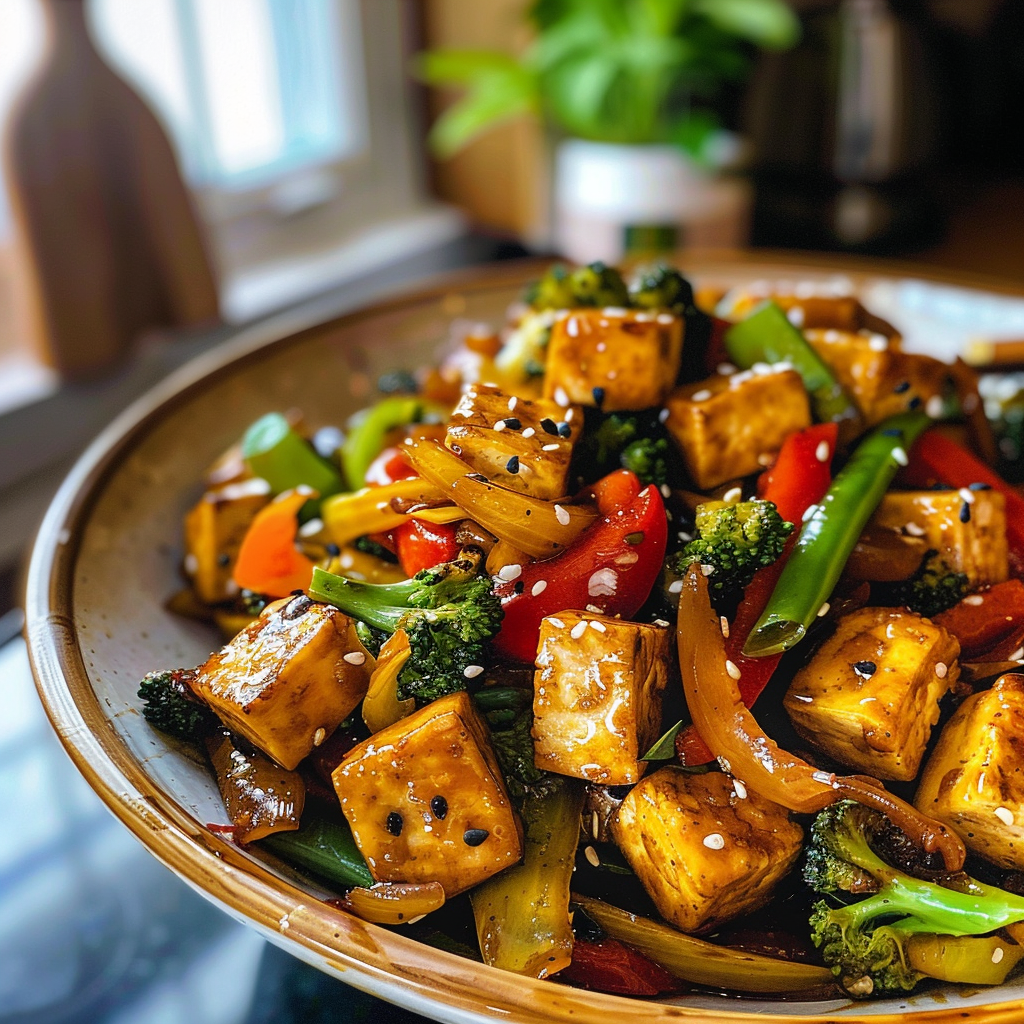 Delicious Tofu Stir Fry Dish