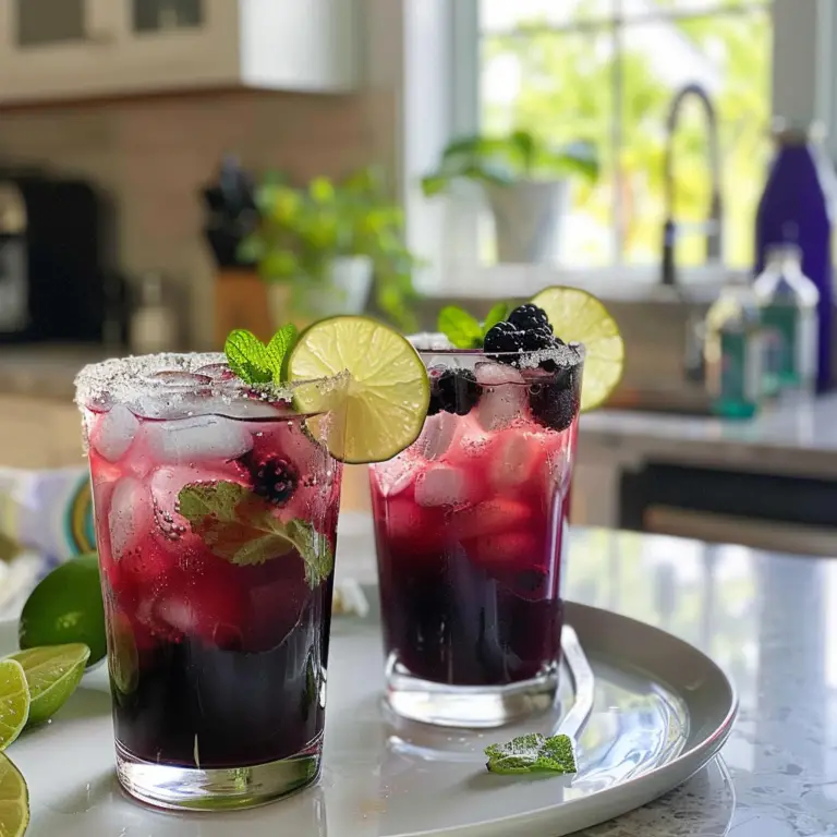 Blackberry Mojito Mocktails for Memorial Day
