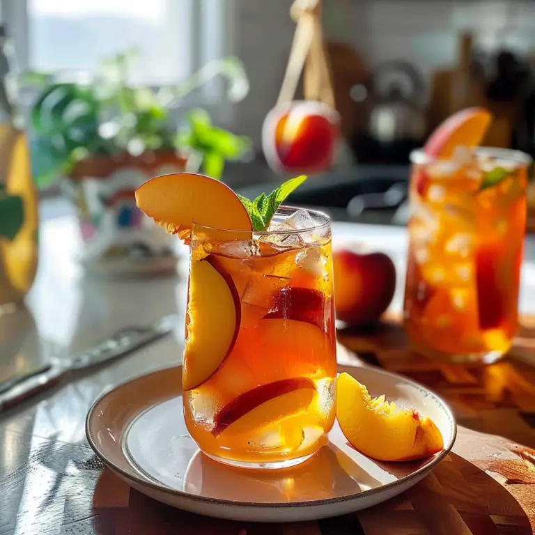 Memorial Day Peach Iced Tea
