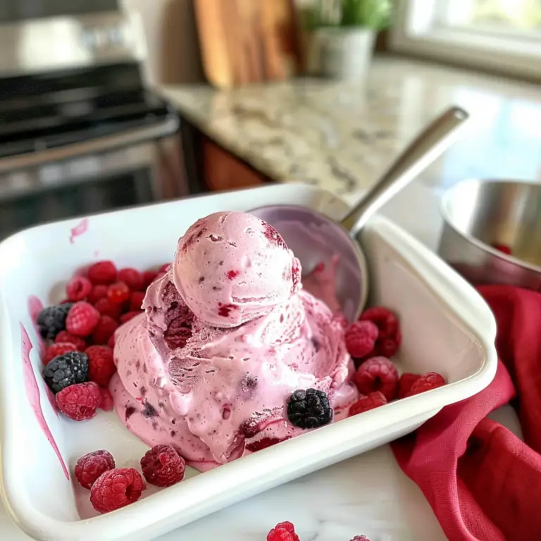 Memorial Day Berry Frozen Yogurt