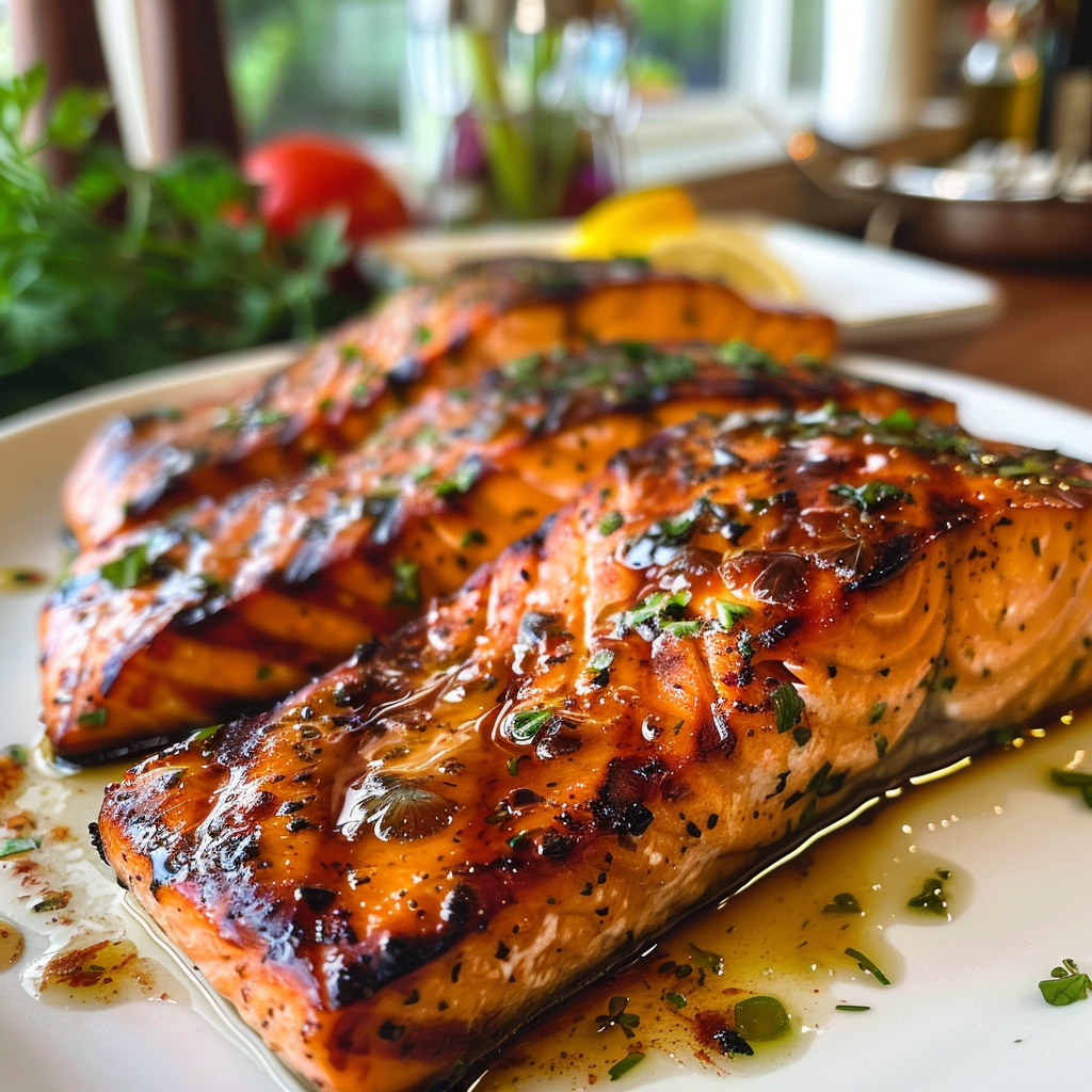 Memorial Day Grilled Cedar Plank Salmon
