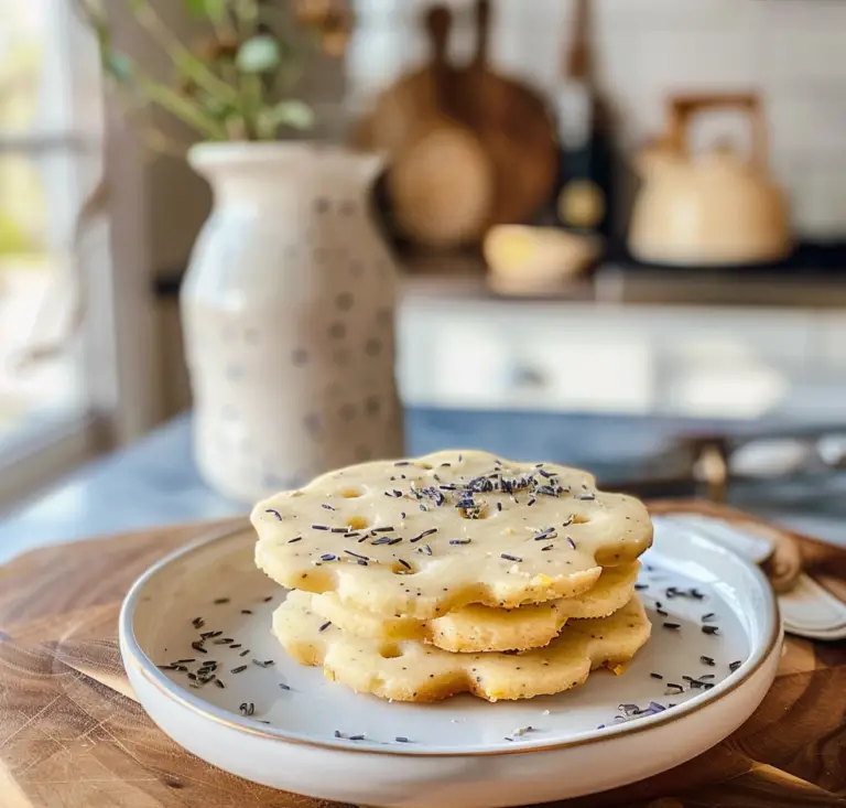 Mother's Day Lemon Lavender Shortbread Cookies