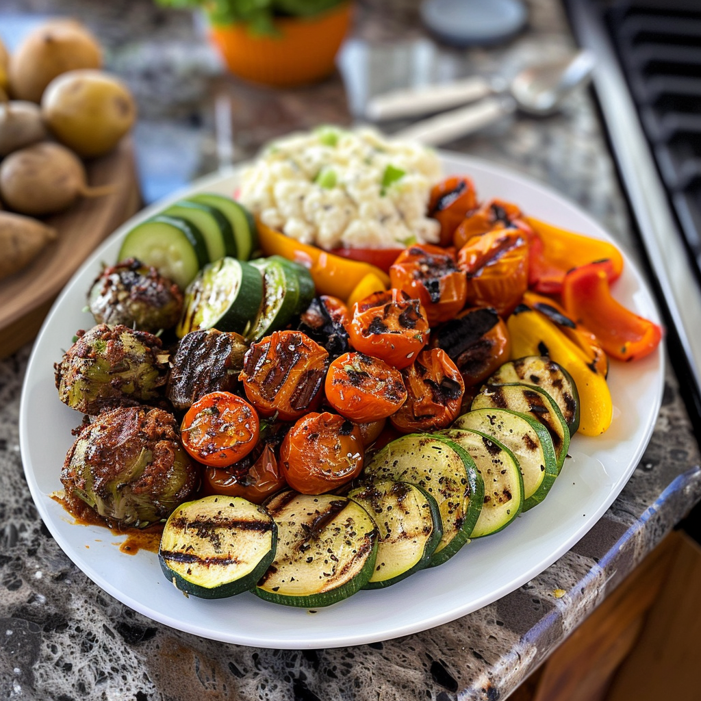Grilled Vegetable Platter for Memorial Day