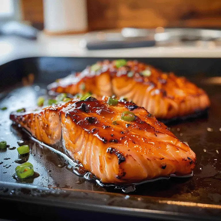Asian Glazed Salmon Dish