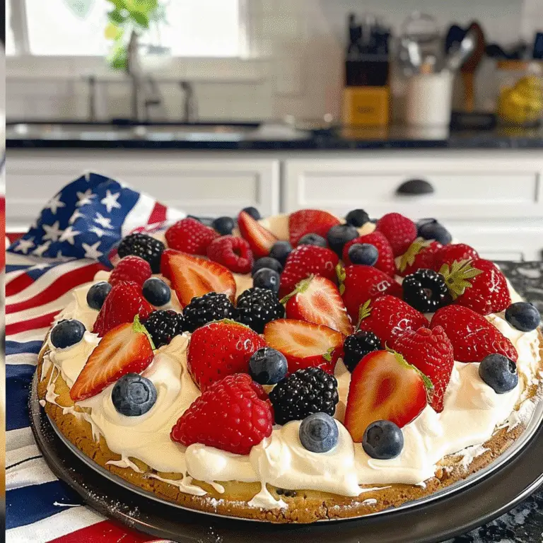 Patriotic Fruit Pizza Celebrations