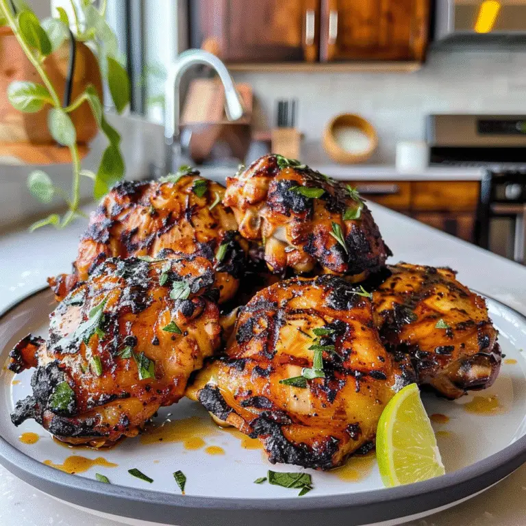 Grilled Boneless Chicken Thighs on the Grill