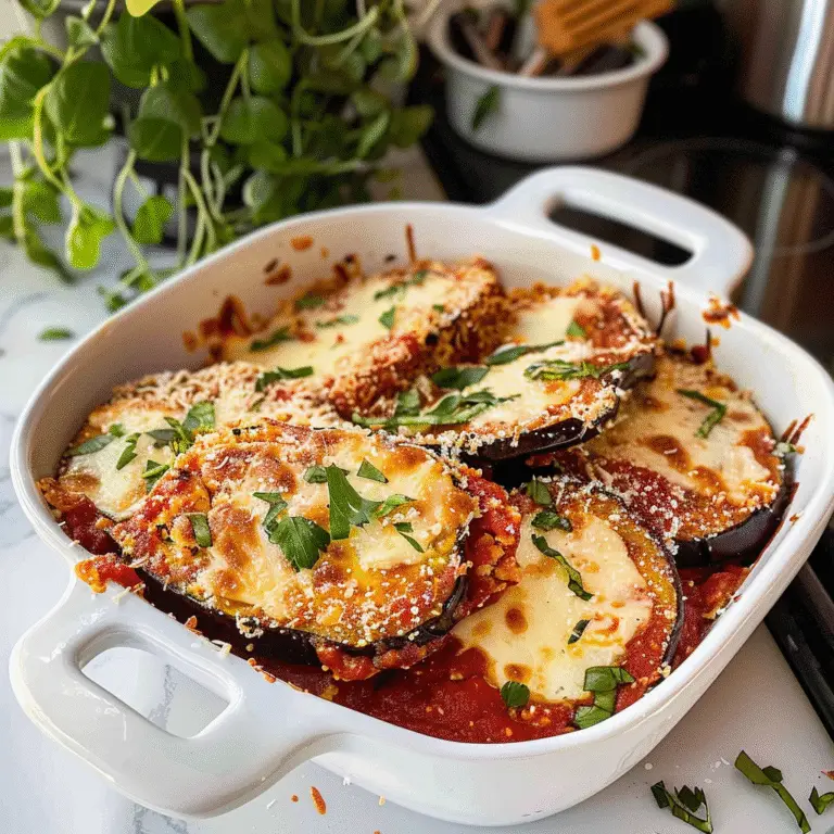 Eggplant Parmesan Dish