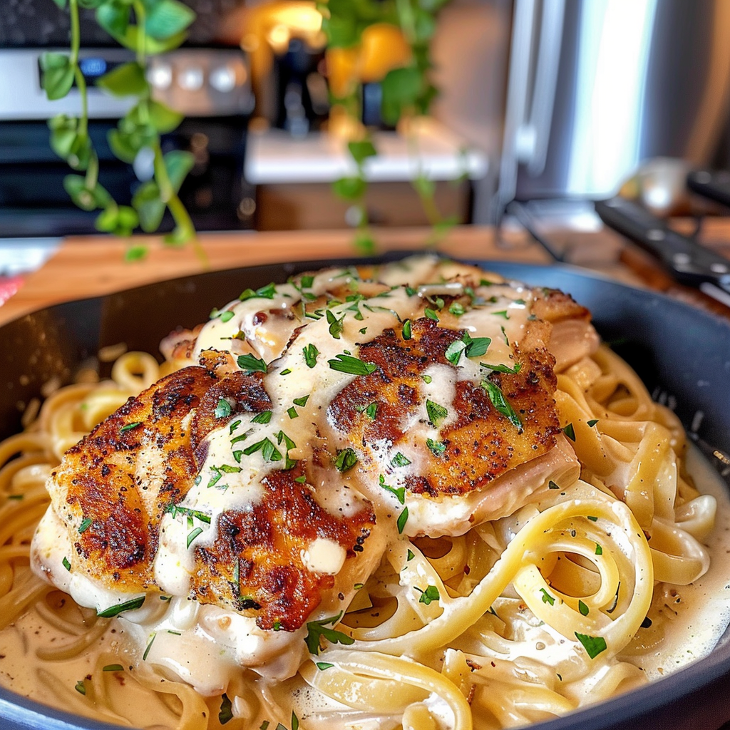 Creamy Chicken Alfredo Dish