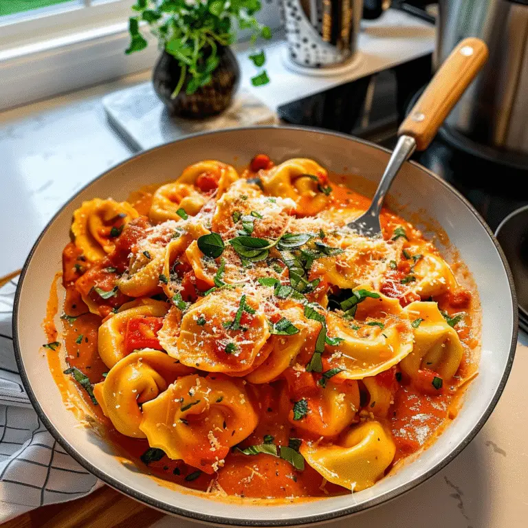 Creamy Tomato Tortellini Dish