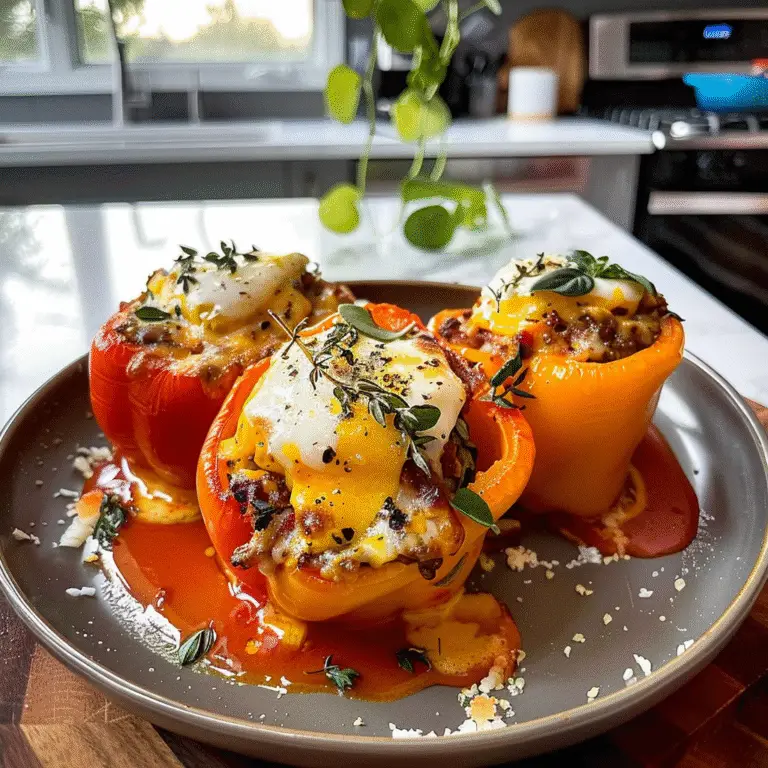 Breakfast Stuffed Peppers - A Colorful Morning Delight