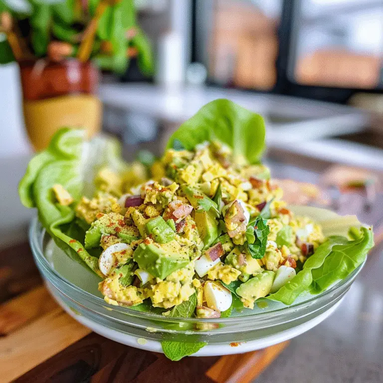 Avocado Egg Salad Lettuce Wraps