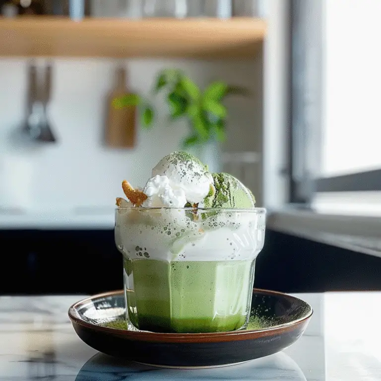 Matcha Ice Cream Float