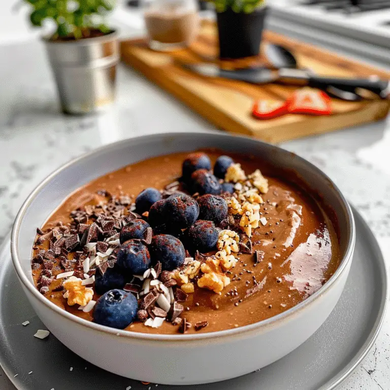 Chocolate Protein Smoothie Bowl