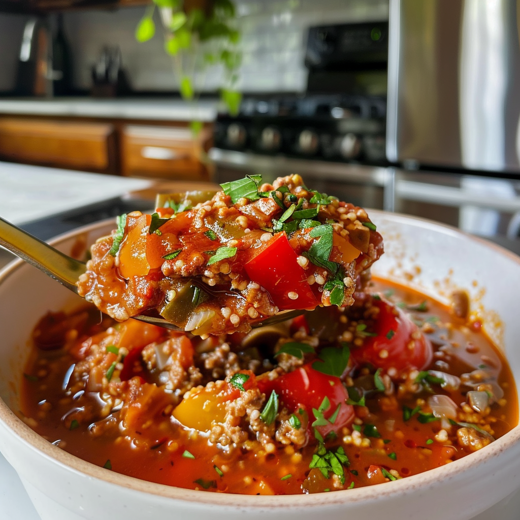 Stuffed Pepper Soup Bowl