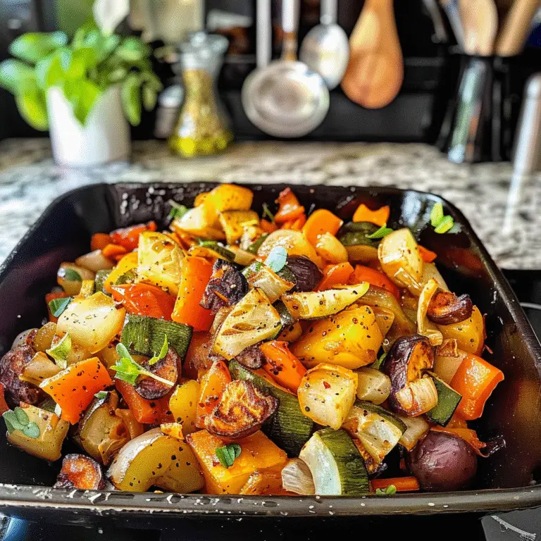 Colorful Global Spice Blend Roasted Vegetables