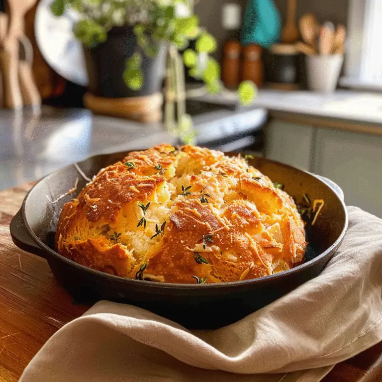 Golden Cheese Bread Freshly Baked