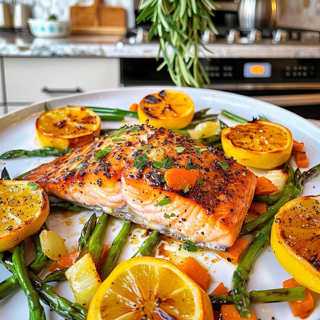 Butter Garlic Salmon Dish
