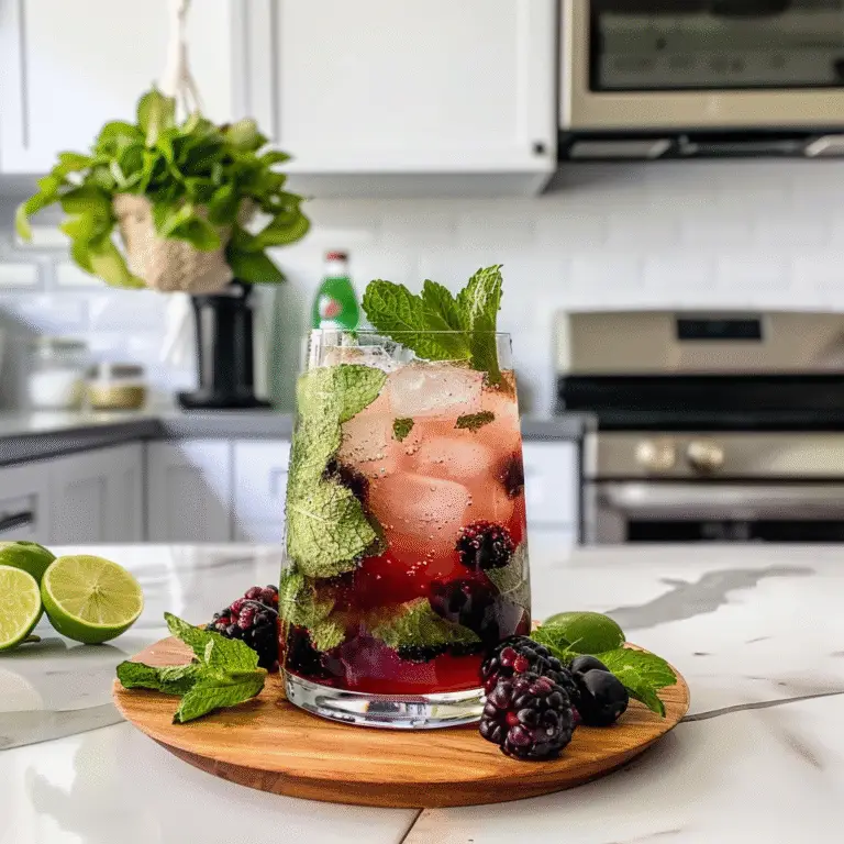 Blackberry Mojito Mocktails for Memorial Day