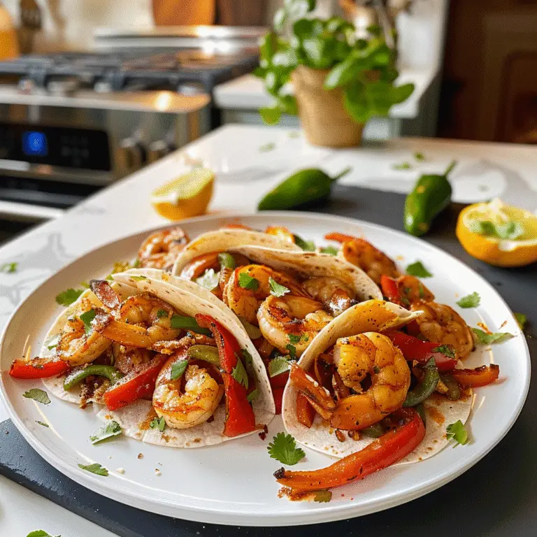 Shrimp Fajitas on a Sheet Pan