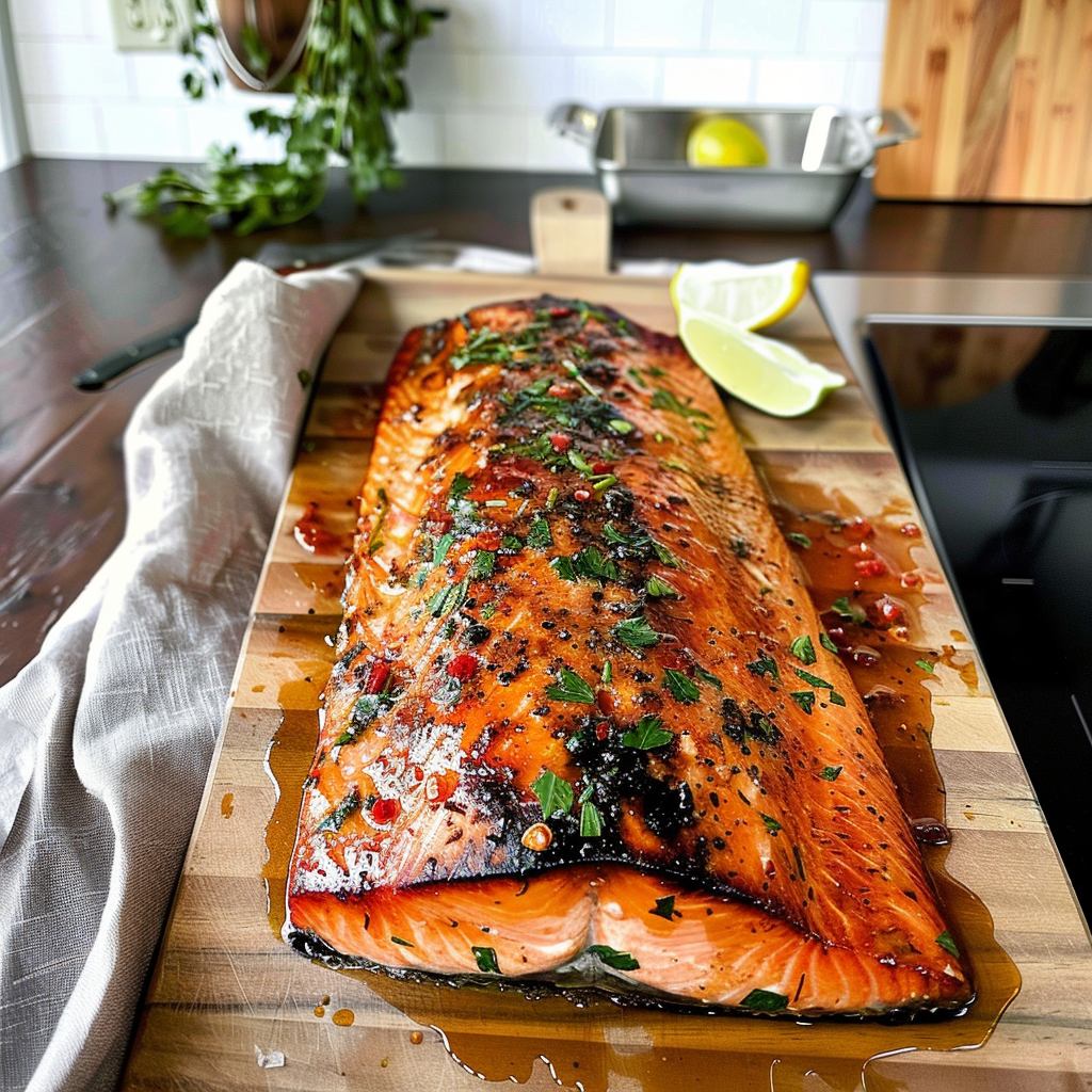 Grilled Cedar Plank Salmon for Memorial Day