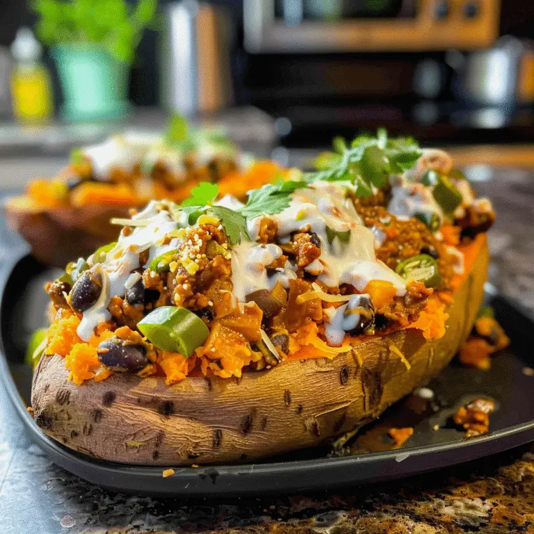 Taco Stuffed Sweet Potatoes