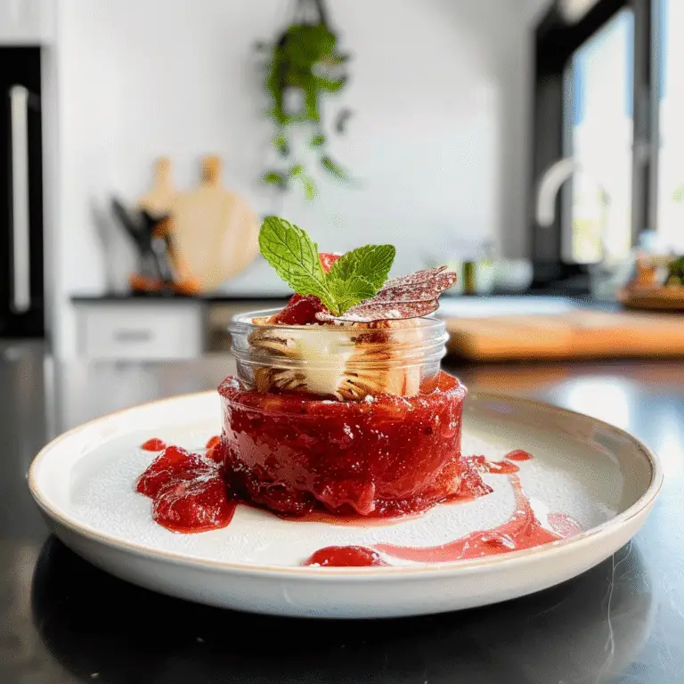 Rhubarb Vanilla Compote Fresh