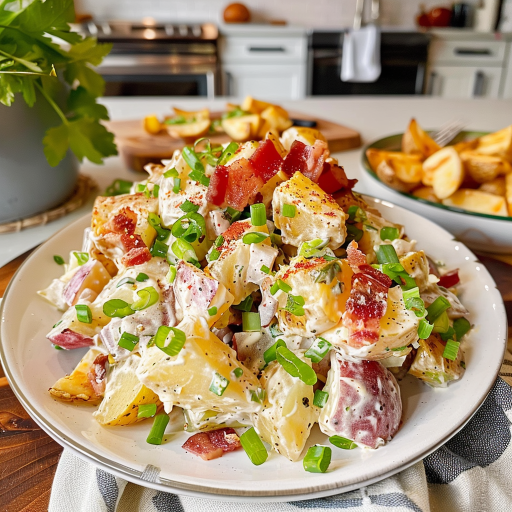 Loaded Potato Salad Dish