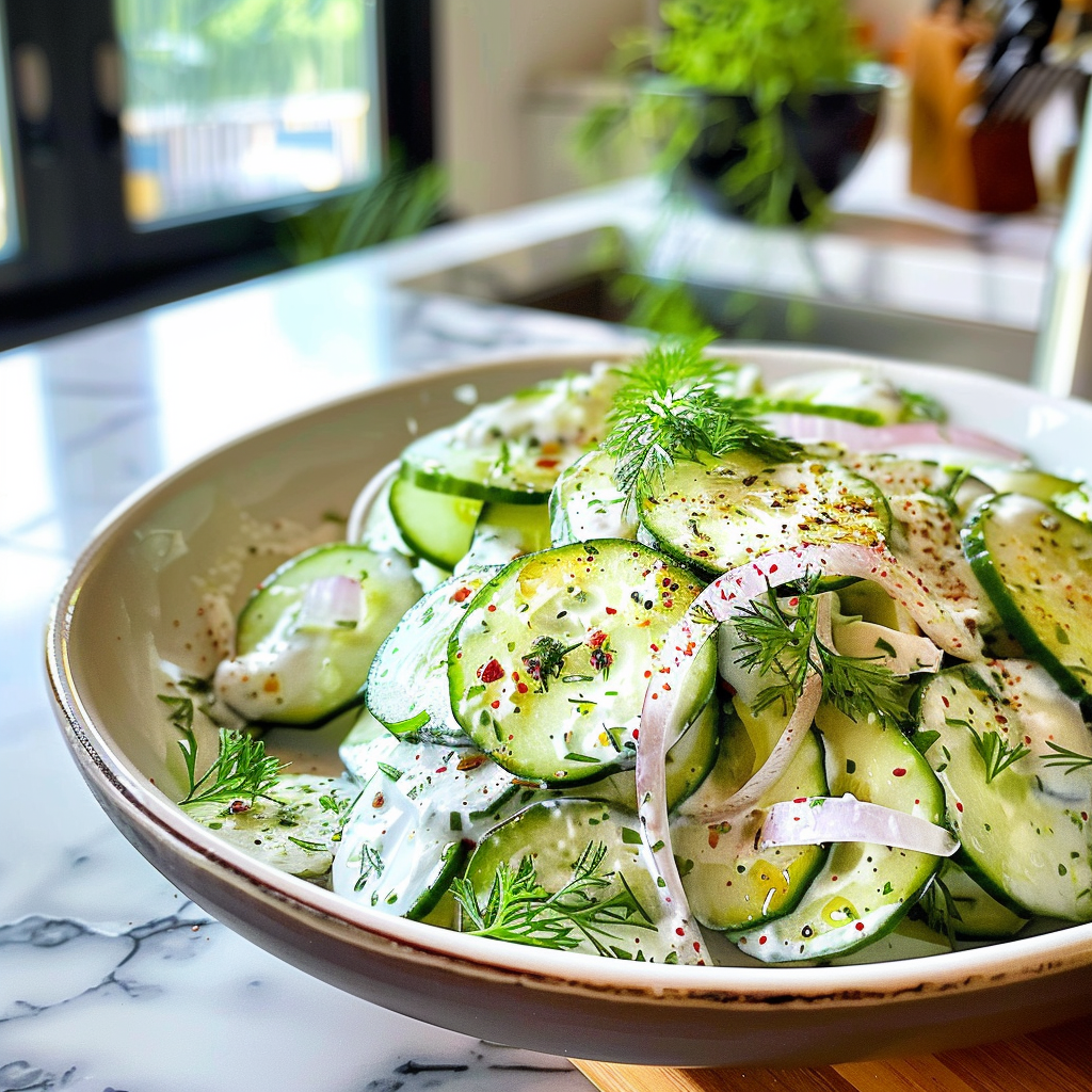 Creamy Cucumber Salad