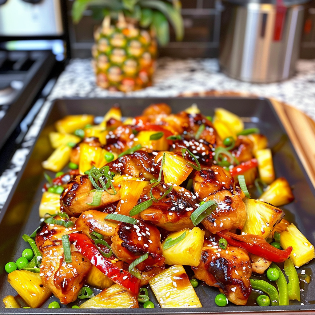 Teriyaki Chicken and Pineapple Dish