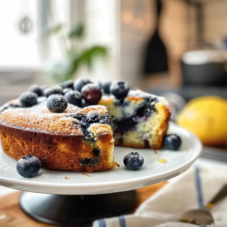 Lemon Blueberry Yogurt Cake