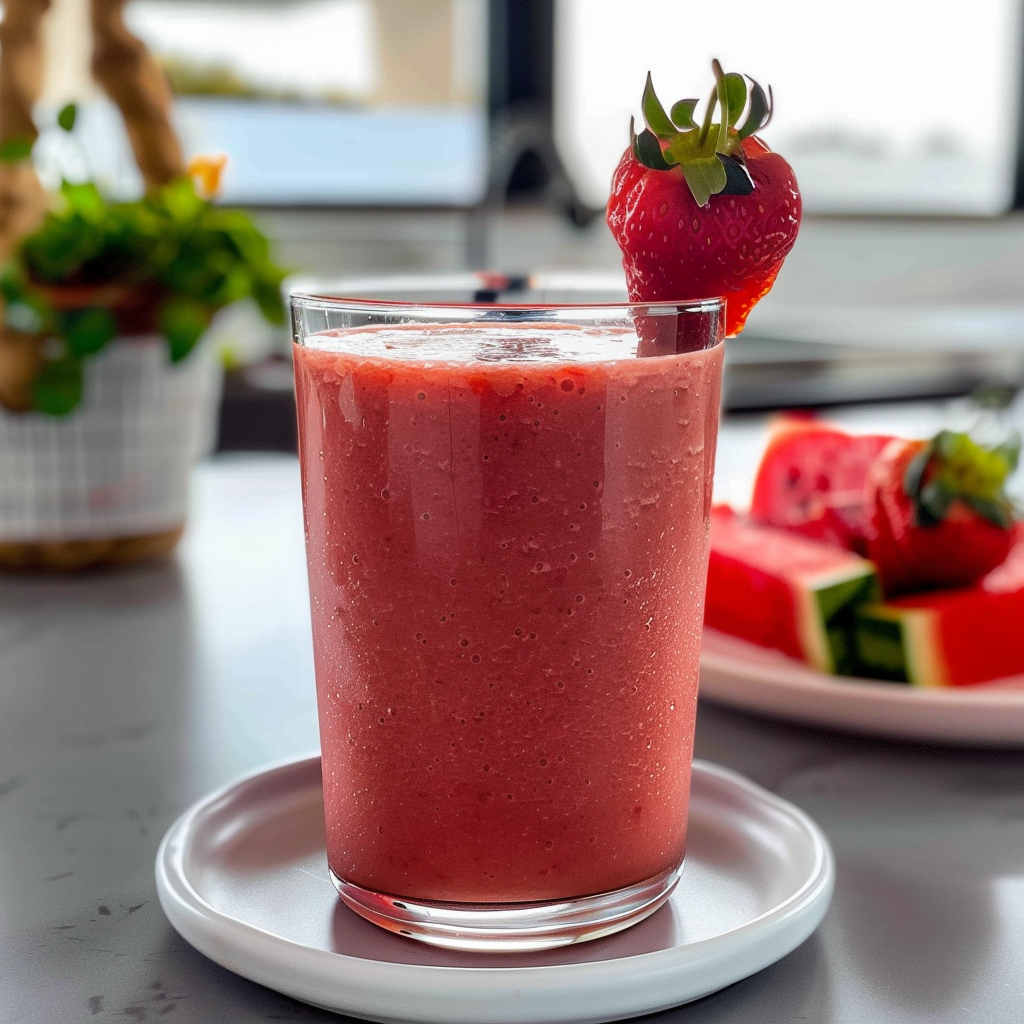 Watermelon Strawberry Smoothie