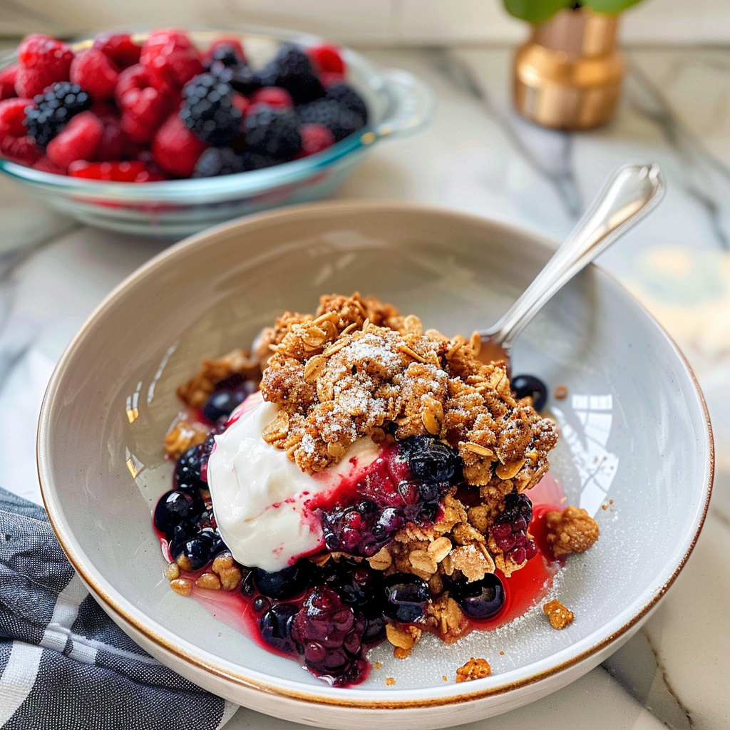 Mixed Berry Crisp Delicious Dessert