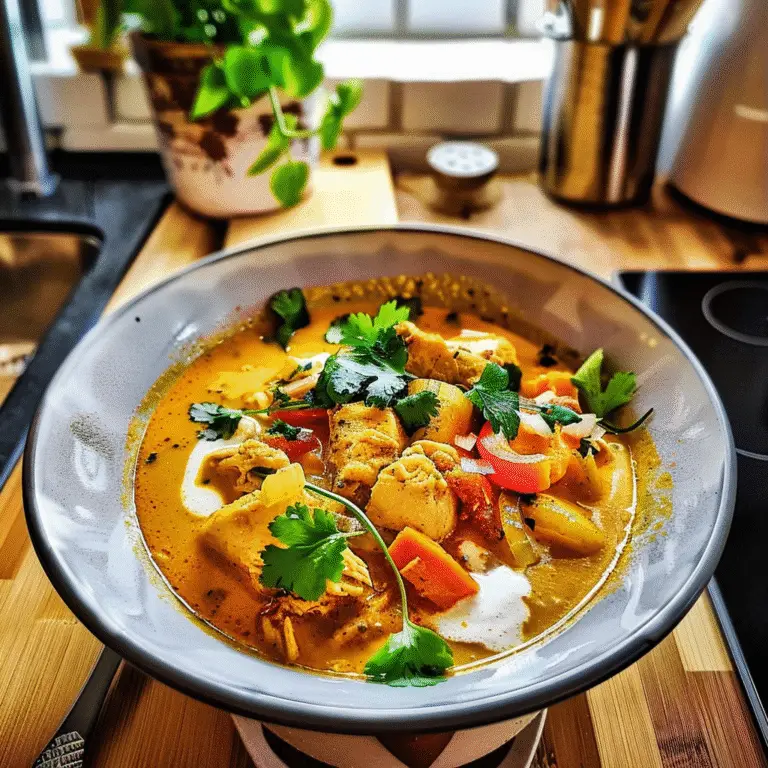 Chicken Curry Soup Bowl