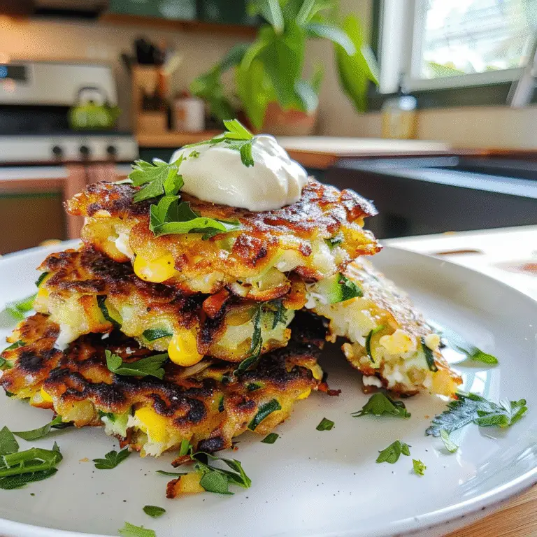 Corn Zucchini Fritters