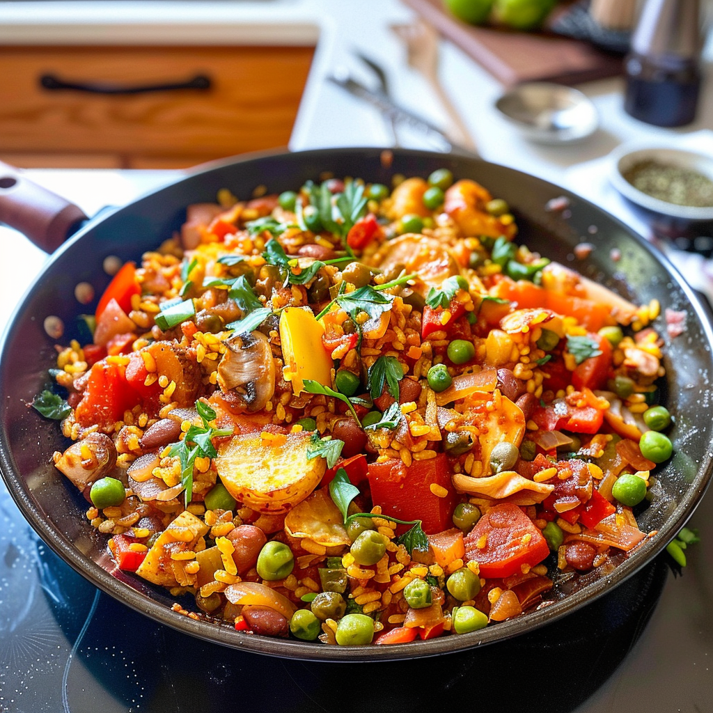 Vegetable Paella Dish