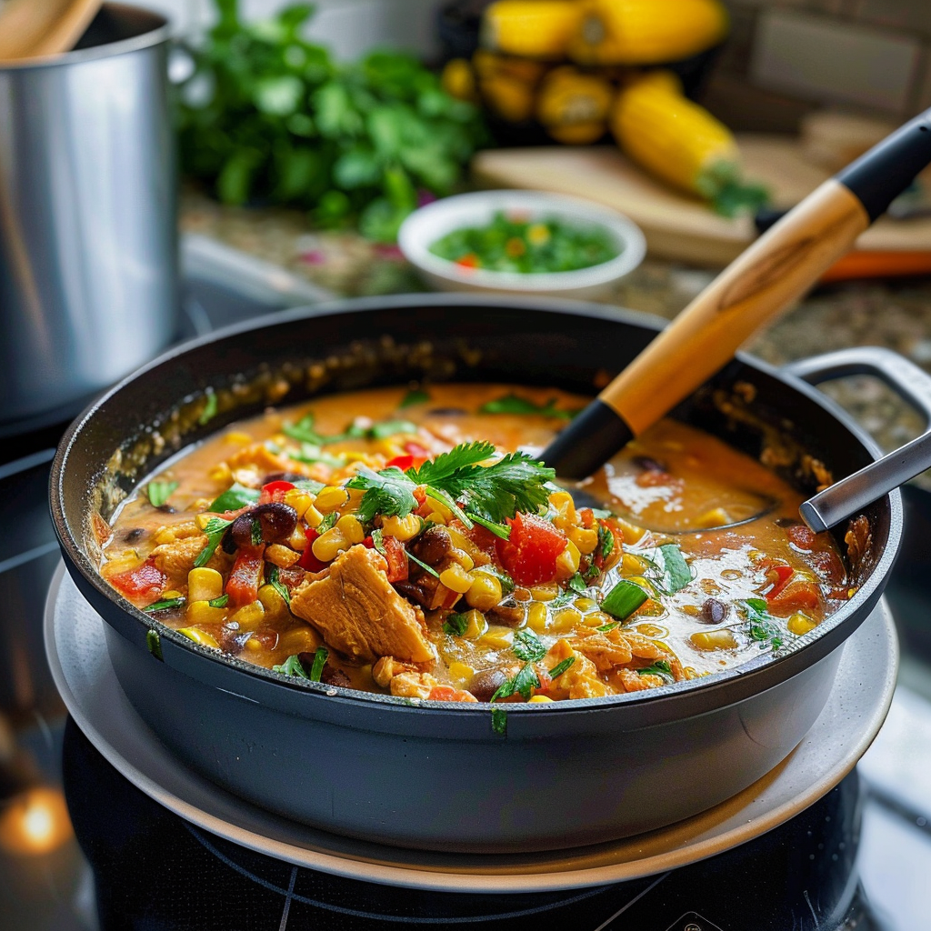 Mexican Corn Chowder Looking Delicious