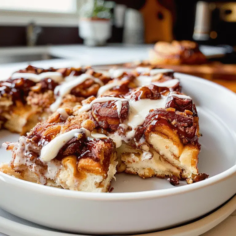 Breakfast Cinnamon Roll Casserole