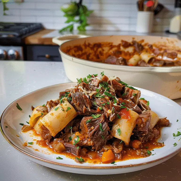 Short Rib Ragu Dish