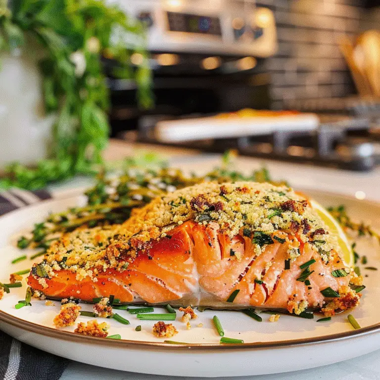 Herb Crusted Salmon Freshly Baked