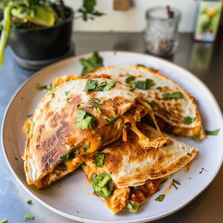 Delicious Chicken Quesadillas Ready to Serve